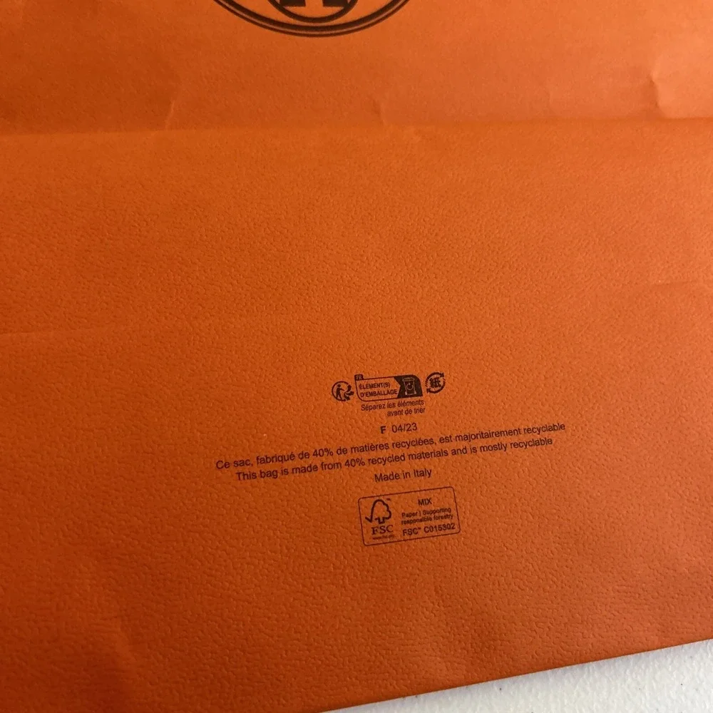 HERMES Extra Large Paper Shopping Bag W16